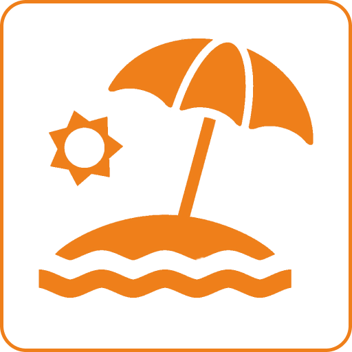 Оборудованный пляж - 10 м